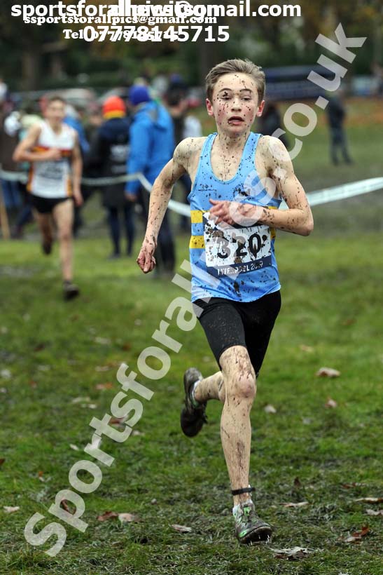Boys under-15s, 2019 European Cross Country Trials and British Cross Challenge, Sefton Park, Liverpool.  Photo: David T. Hewitson/Sports for All Pics